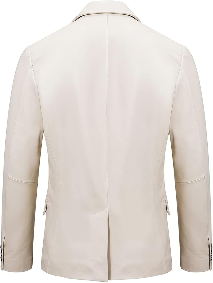 Amazon | [FLAVOR] メンズ レザージャケット ビジネスコート 革ジャン